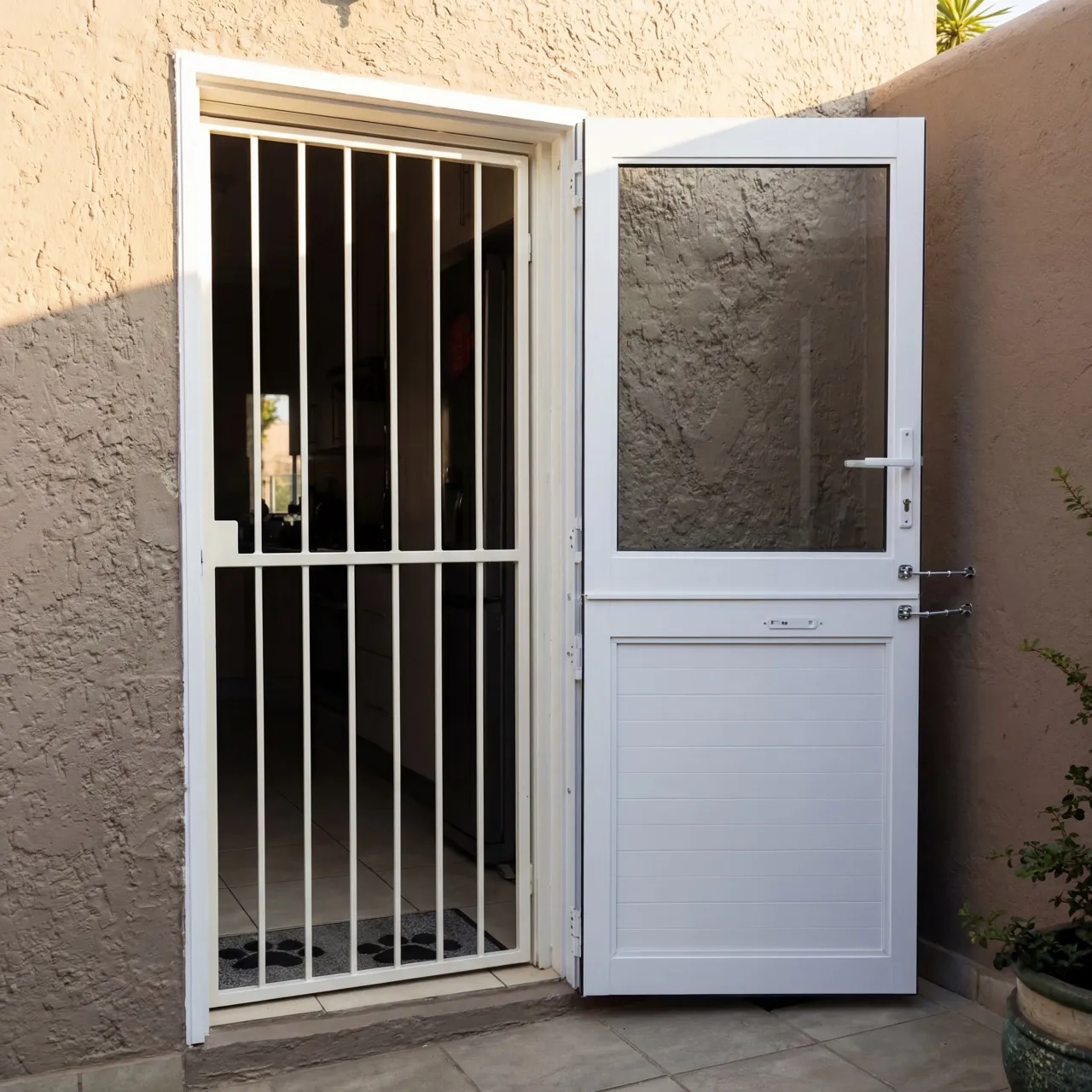 Security gate and aluminium entrance door upgrade, West Rand
